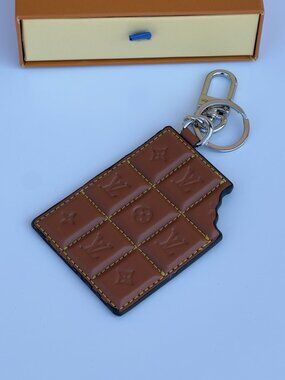 Louis Vuitton Chocolate Bar Key Holder / Bag Charm Keychain